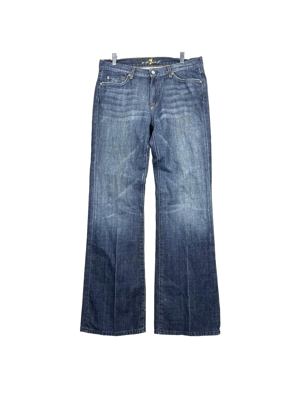 Vintage 7 For All Mankind Mens 34x34 RelaxedBoot Cut Denim Jeans Y2K 100% Cotton